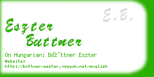 eszter buttner business card